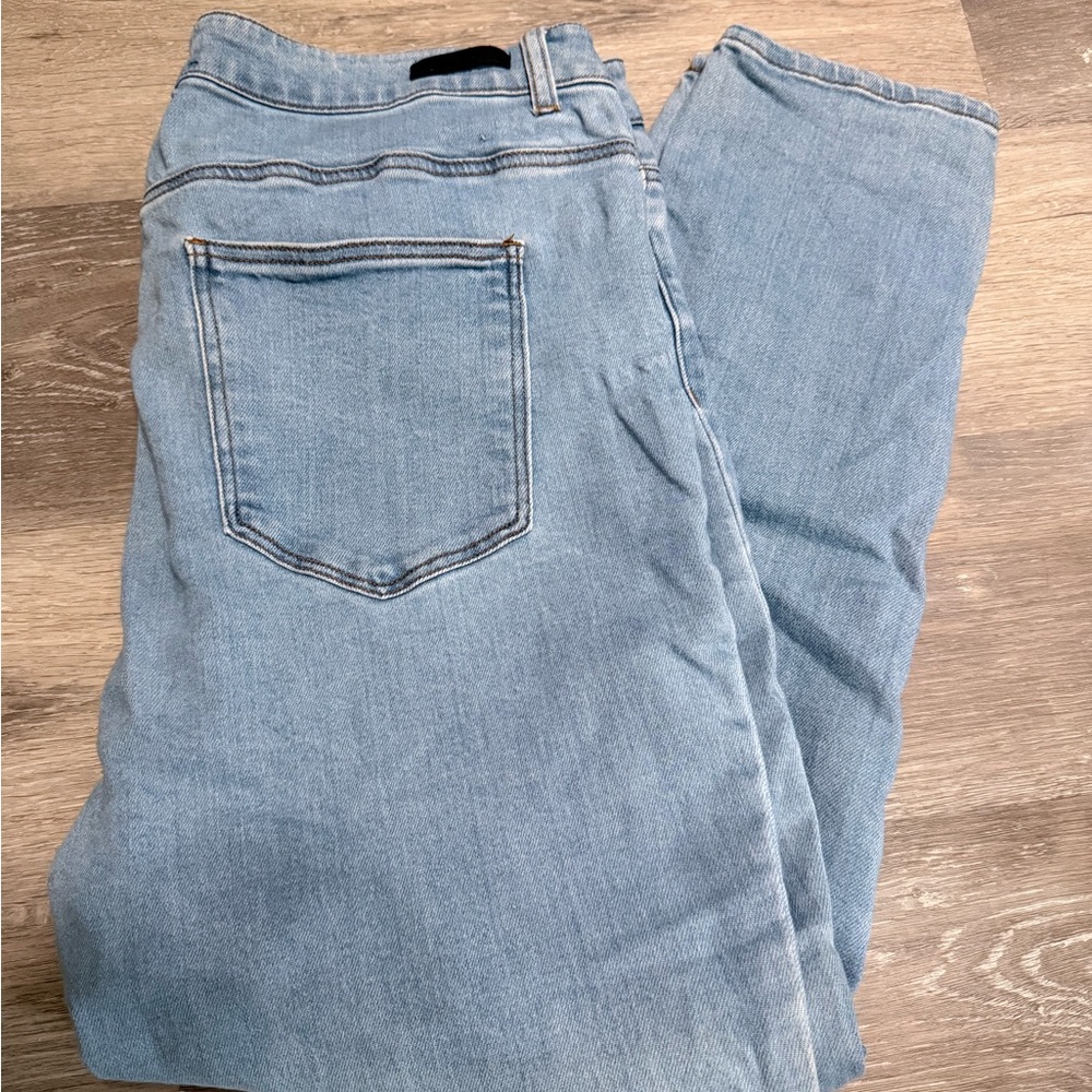 Risen Blue Skinny Jeans with Faded Casual Look